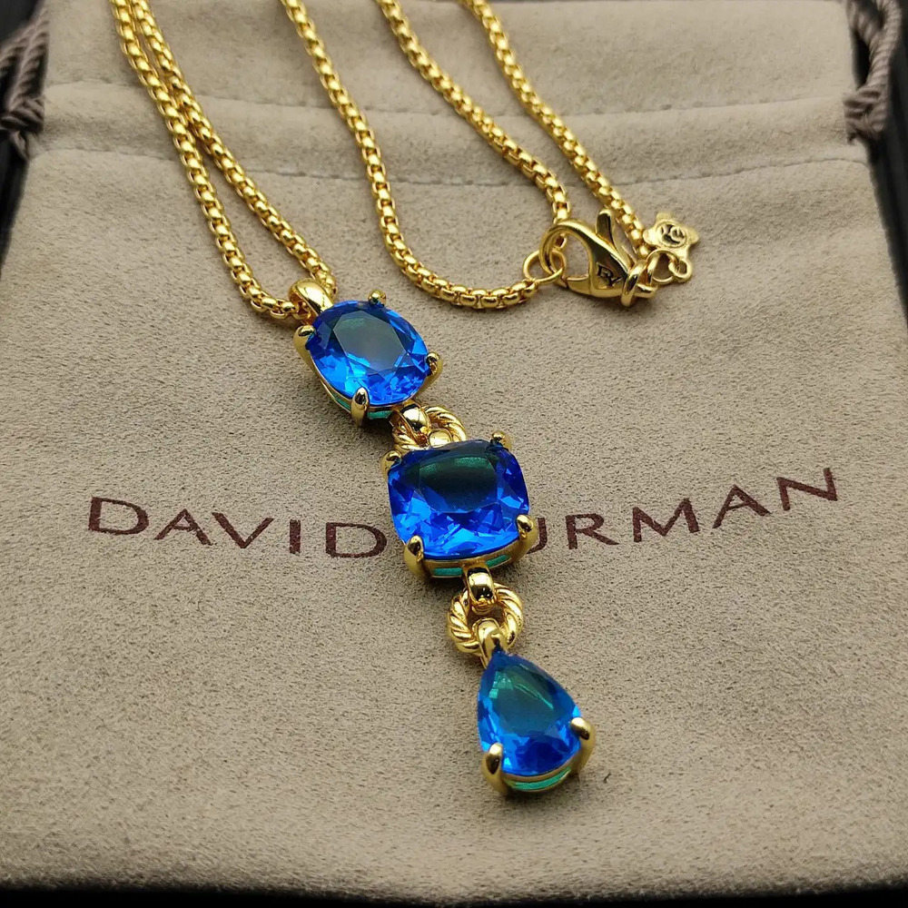 David Yurman Marbella Necklace Blue Diamond